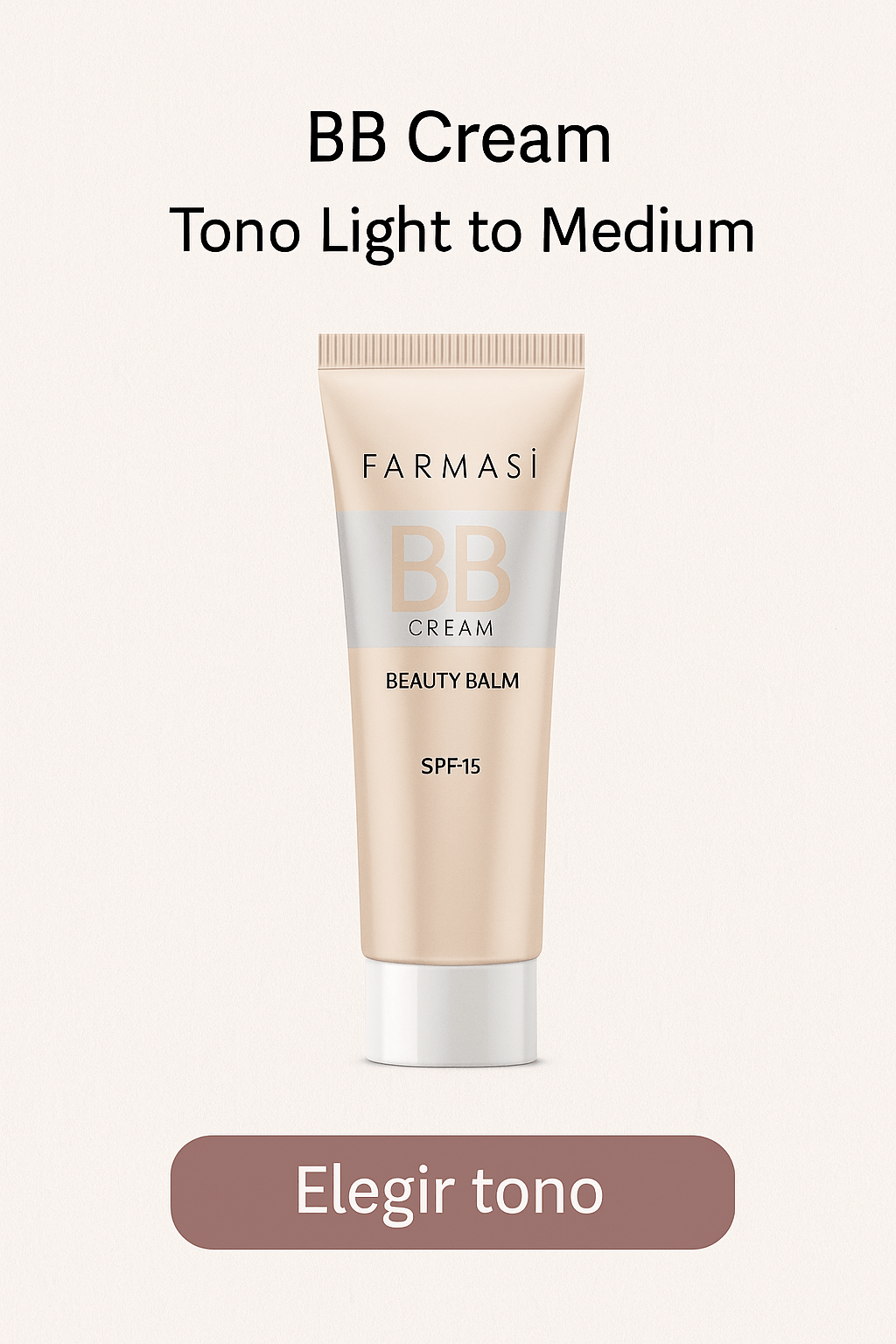 BB Cream Farmasi tono Light to Medium